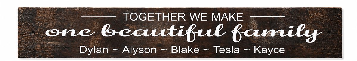 Custom sign example